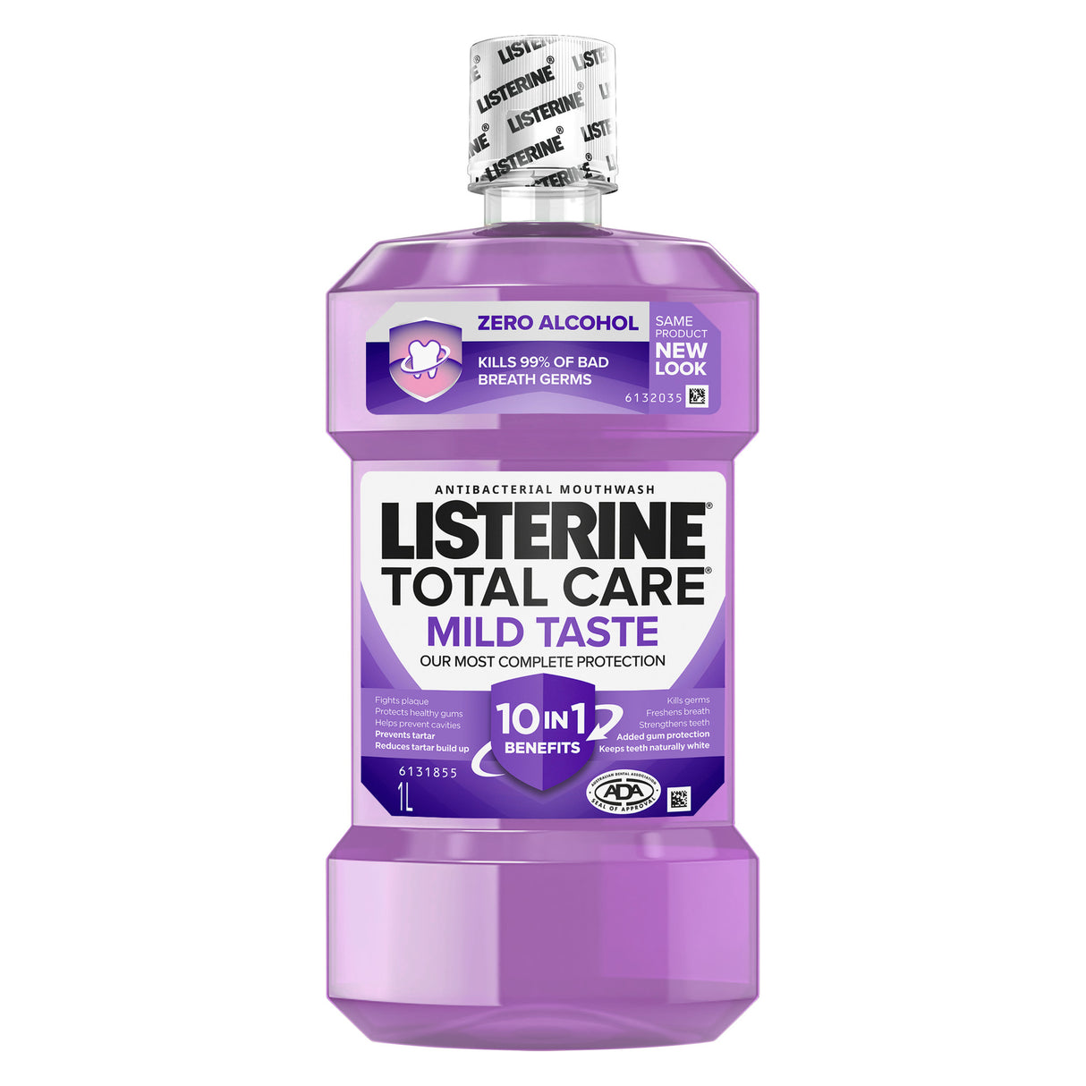 Listerine Total Care Zero Alcohol Antibacterial Mouthwash Less Intense Taste 1L