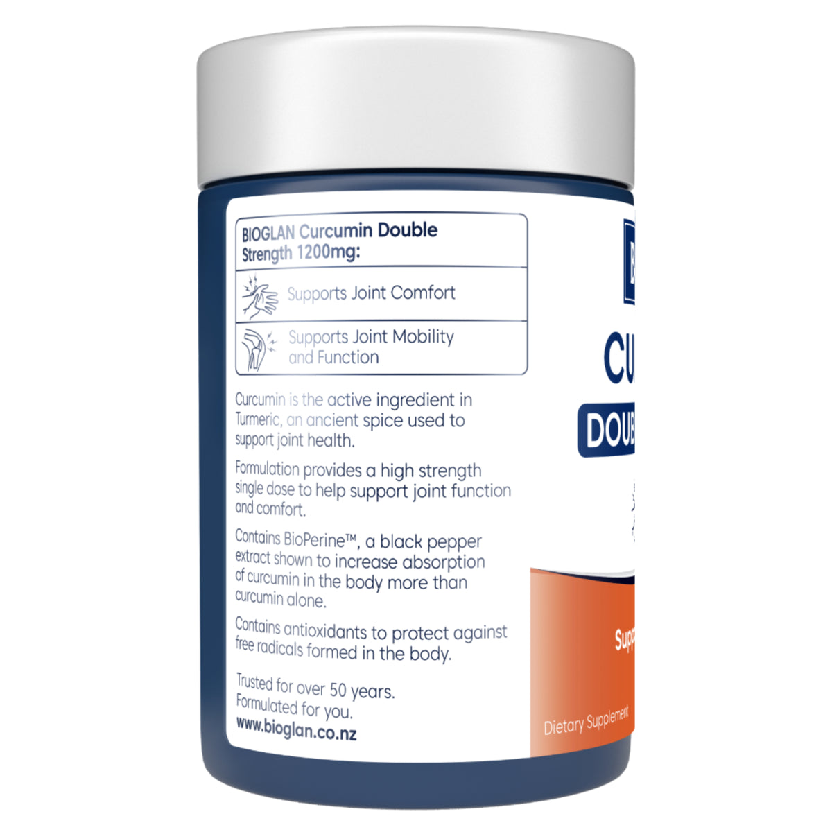 Bioglan Curcumin Double Strength 1200mg 40 Tablets