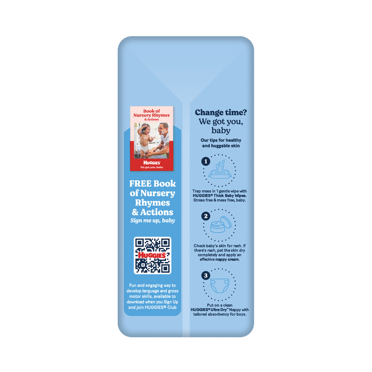 Huggies Ultra Dry Nappies Boys Size 4 (10-15kg) 36 Pack