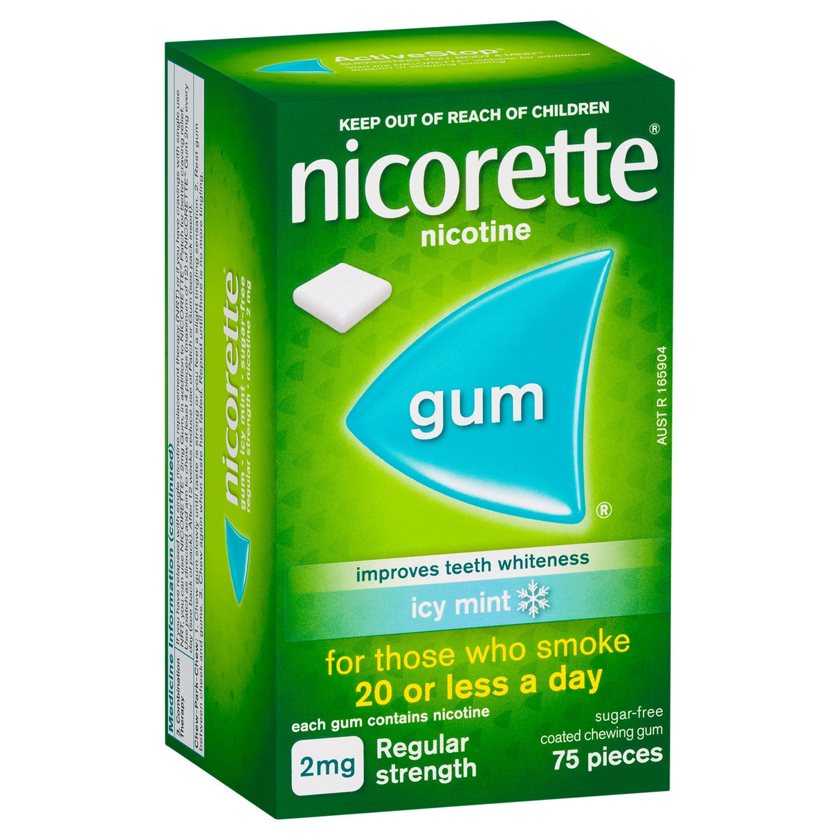 NICORETTE Gum Icy Mint 2mg 75s