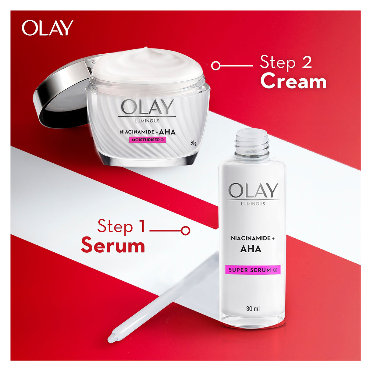 OLAY FACE SERUM AHA 30ML