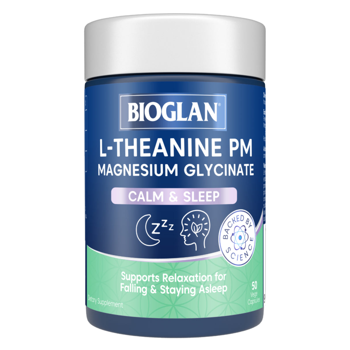 BIOGLAN L-theanine PM Magnesium Glycinate Caps 50s