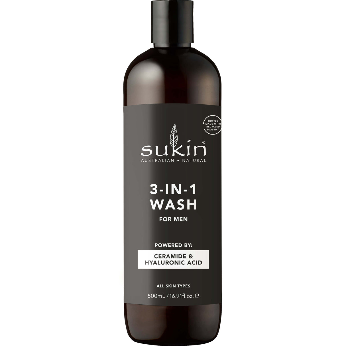 SUKIN Men's 3 In 1 Wash 500ml