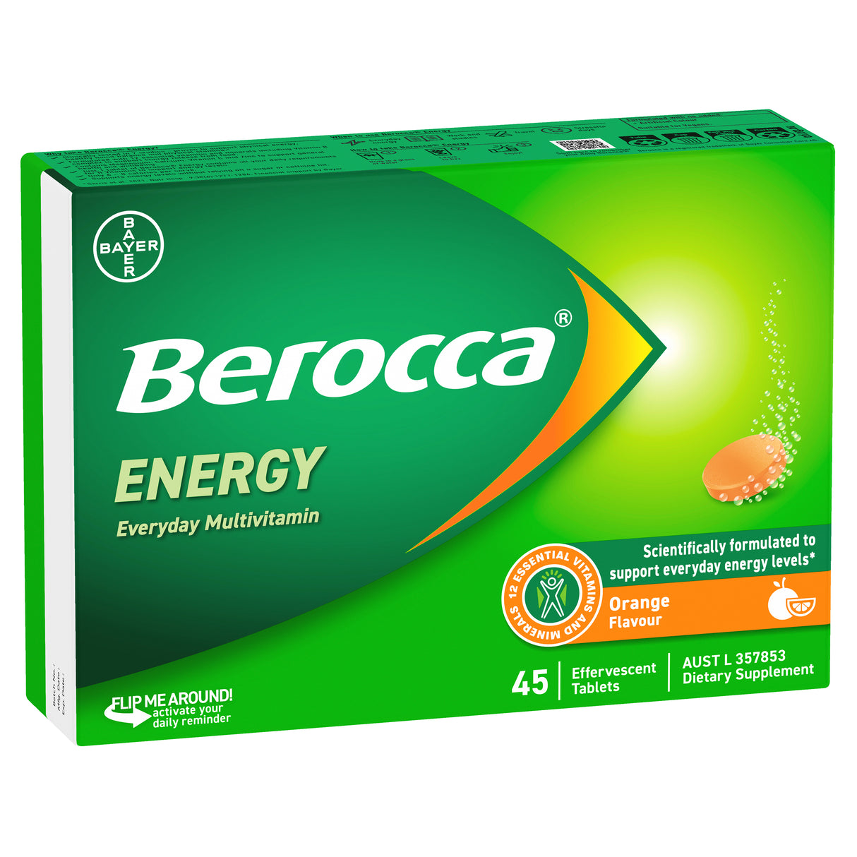 Berocca Energy Orange 45 Tablets