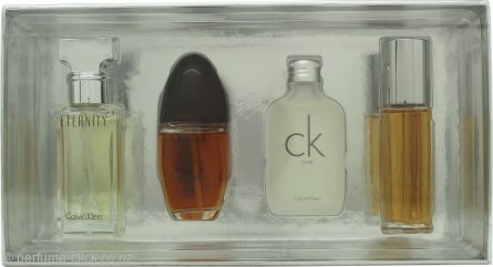 CALVIN KLEIN (ETERNITY+OBSESSION+CK ONE+ESCAPE) (U+W) SET EDP 3 x 15 ml + EDT 15 ml (SPLASH) FR