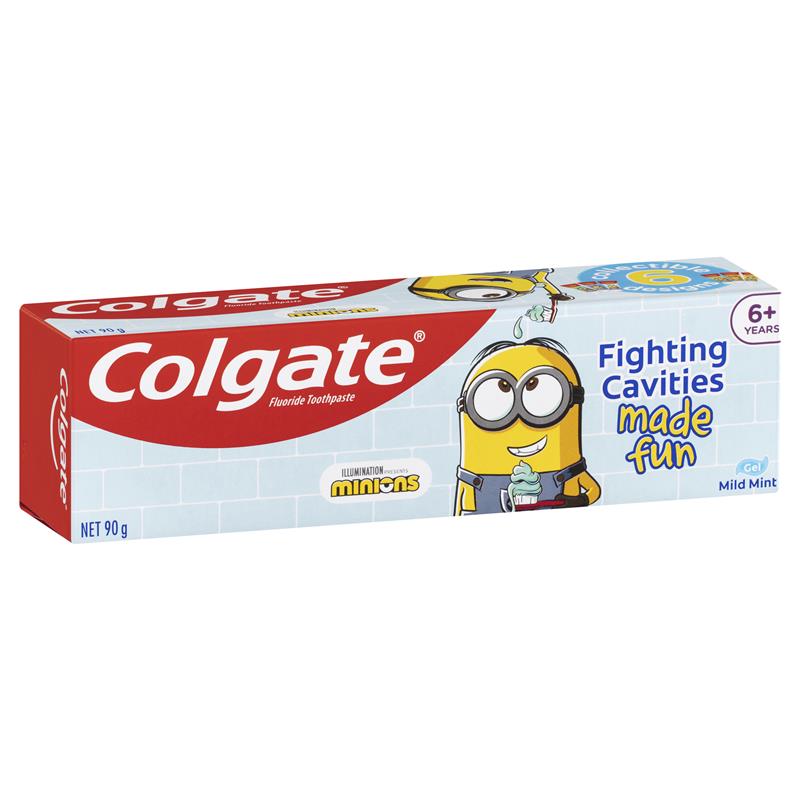 COLGATE Kids 6+ Mild Mint Minions Toothpaste 90g