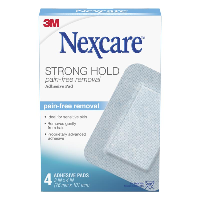 Nexcare Strong Hold Adhesive Pad 4pk