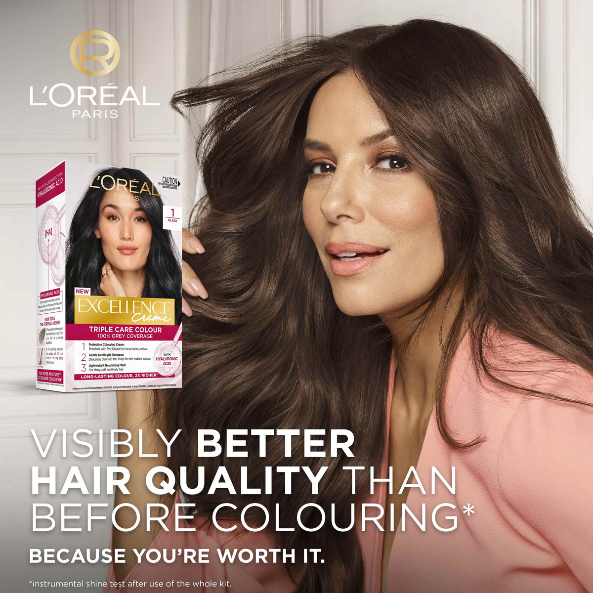L'Oréal Paris Excellence Crème Permanent Hair Colour - 1 Black