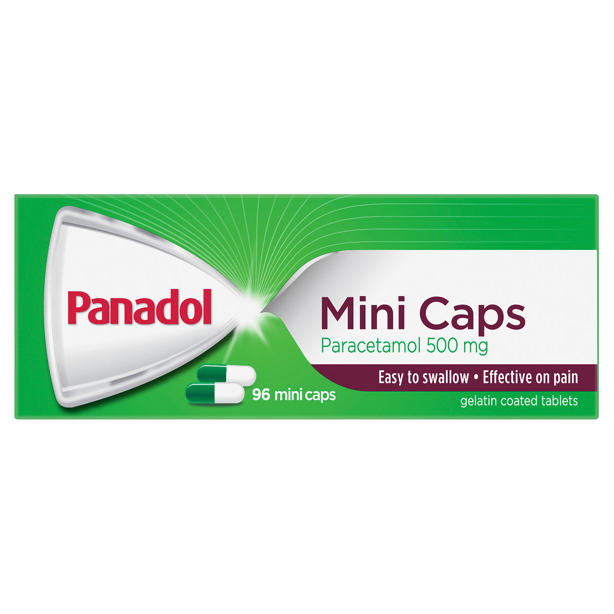 PANADOL Mini Capsule 500mg Paracetamol Capsule 96s