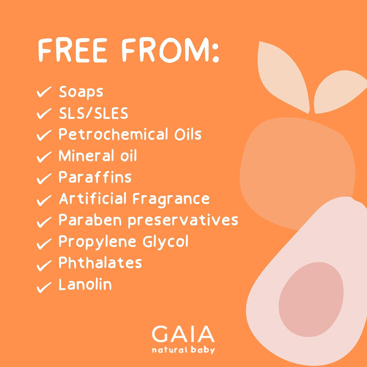 GAIA Natural Baby Bath & Body Wash 500ml