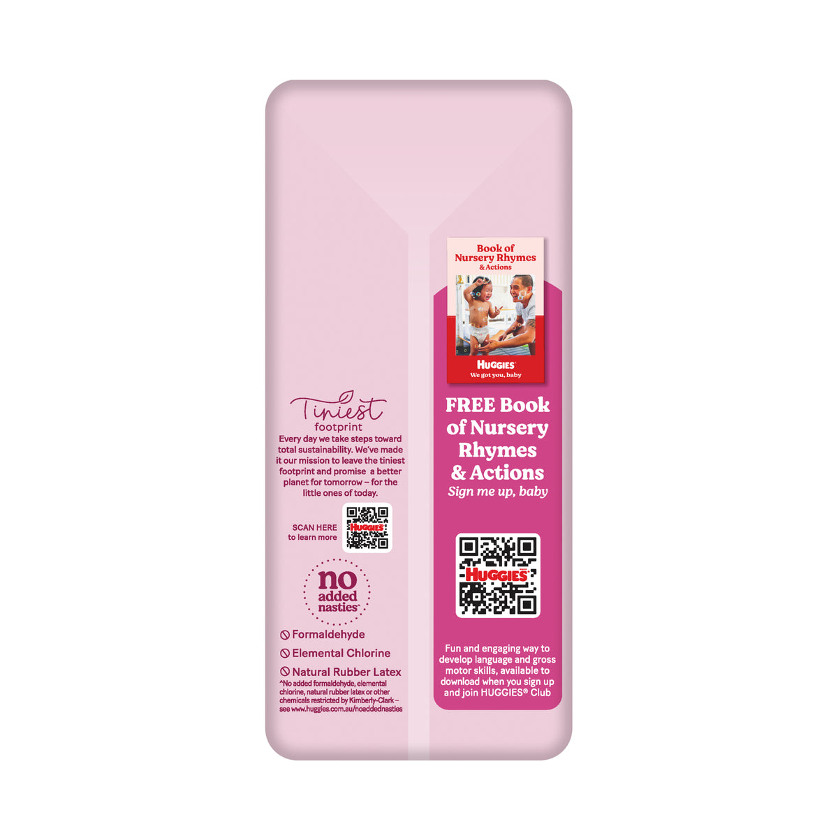 Huggies Ultra Dry Nappies Girls Size 4 (10-15kg) 18 Pack