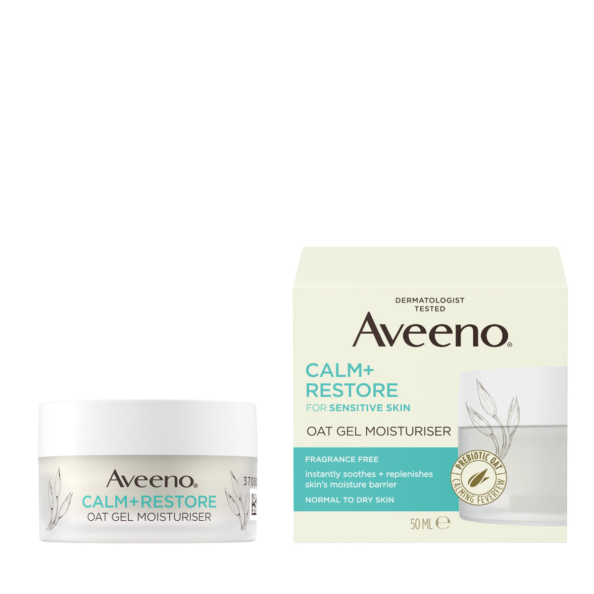 Aveeno Calm And Restore Oat Gel Moisturiser 50ml