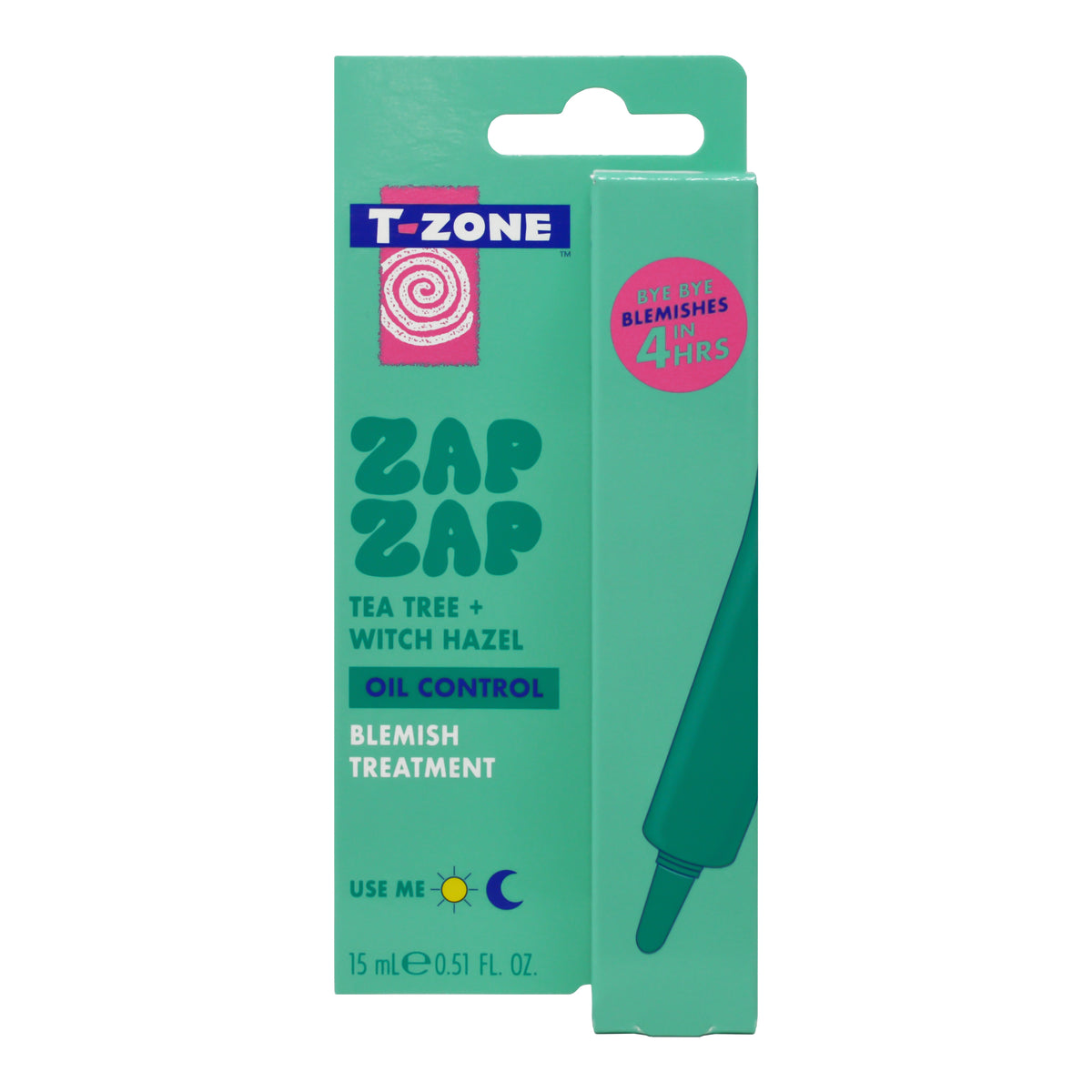T-Zone Zap Zap Tea Tree & Witch Hazel Blemish Treatment 15ml
