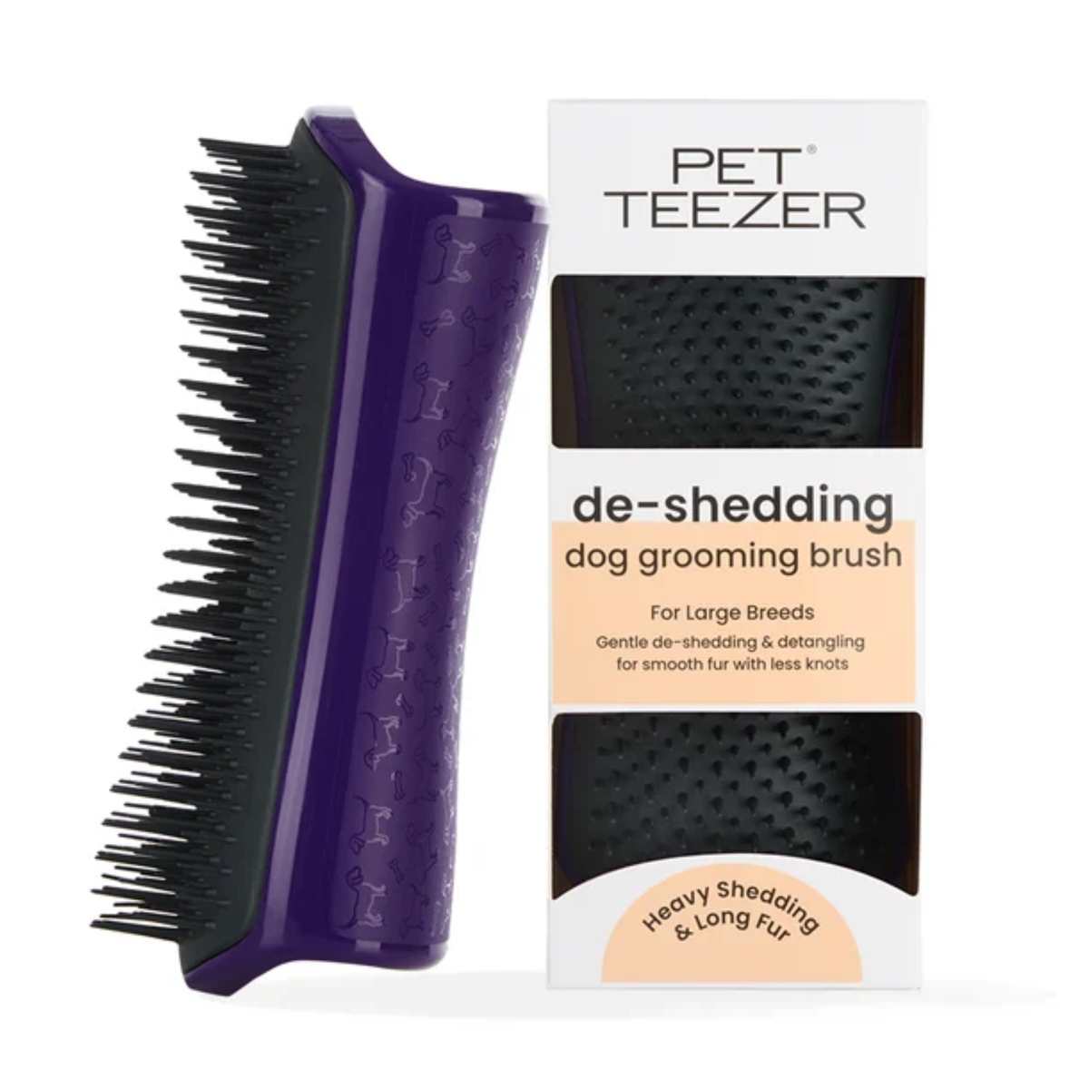 Tangle Teezer Pet De-Shedding Purple and Black large