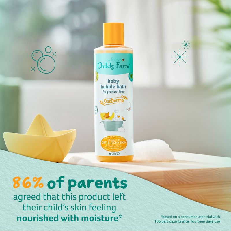 Childs Farm Oatderma Baby Bath Fragrance Free 250ml