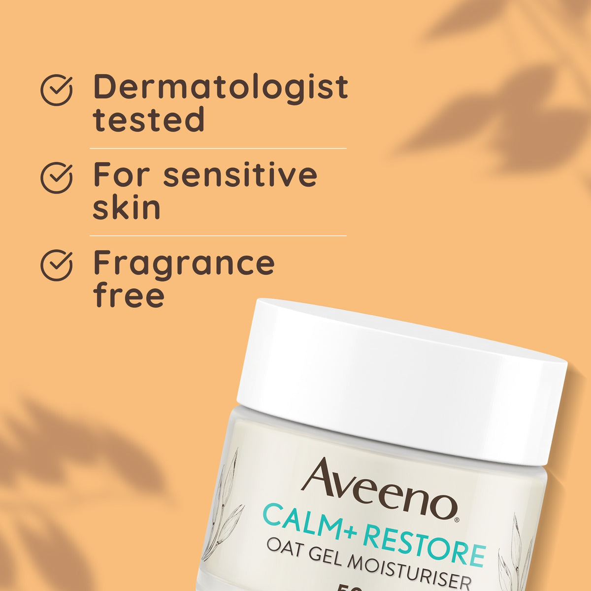 Aveeno Calm And Restore Oat Gel Moisturiser 50ml