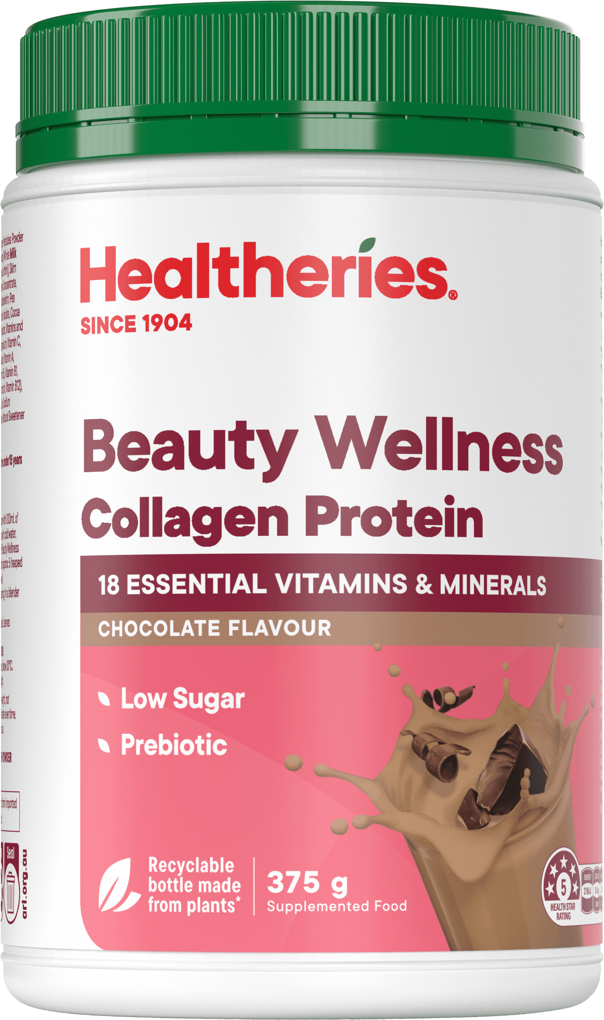 Healtheries Beauty Wellness Powder Chocolate 375 g