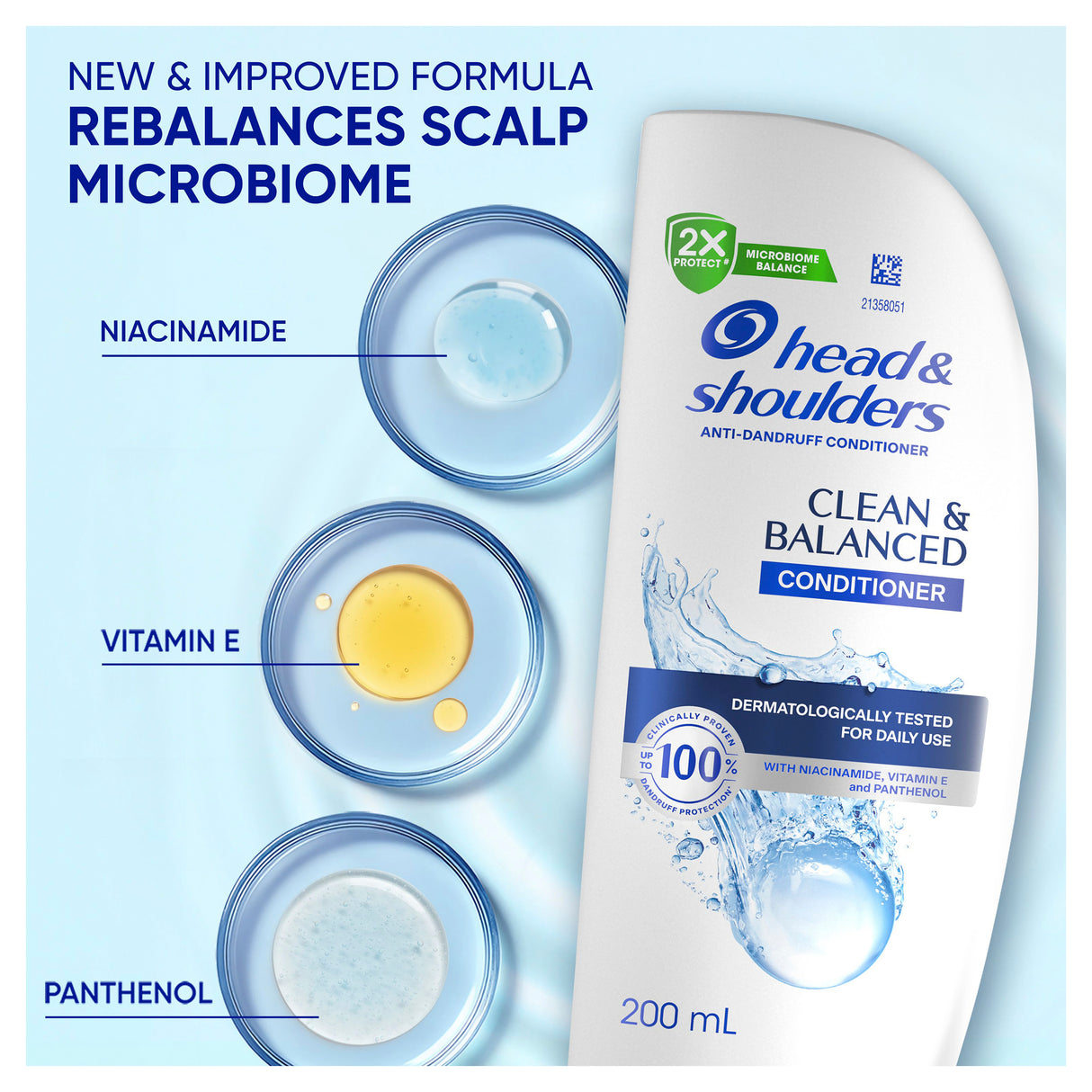 Head & Shoulders Clean & Balanced Conditioner 200ml