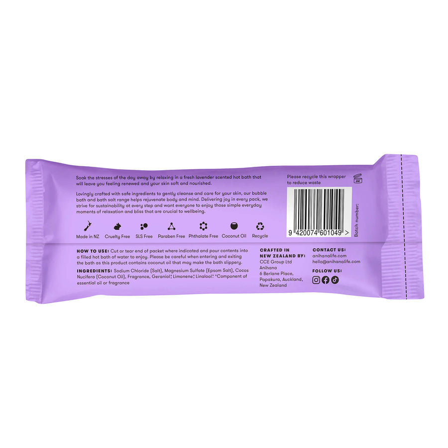 ANIHANA Relaxing Bath Salts Lavendar Love 80g
