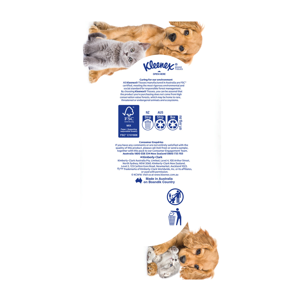 Kleenex Large & Thick 3 Ply Facial Tissues 95 Pack