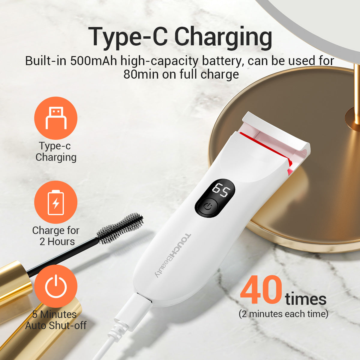 TOUCHBeauty Digital Heated Eyelash Curler