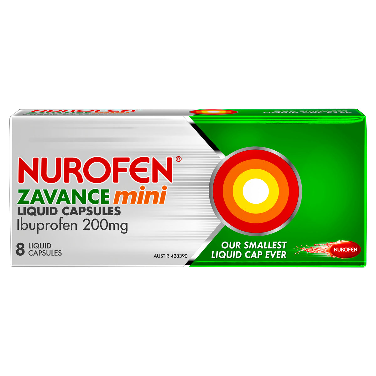 NUROFEN Zavance Mini Liquid Caps 8s