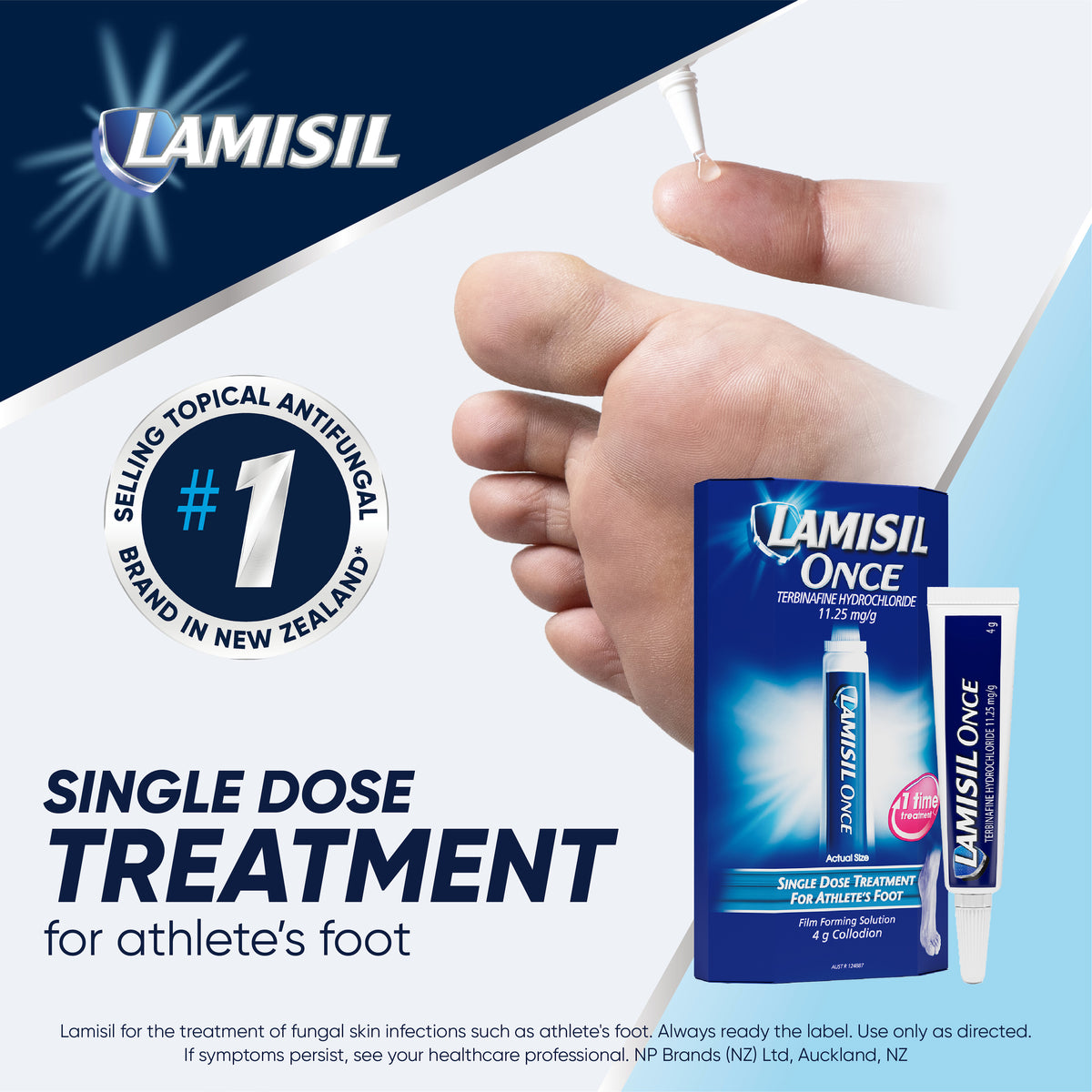 Lamisil Once Film Forming Solution, For Athlete's Foot, 4g