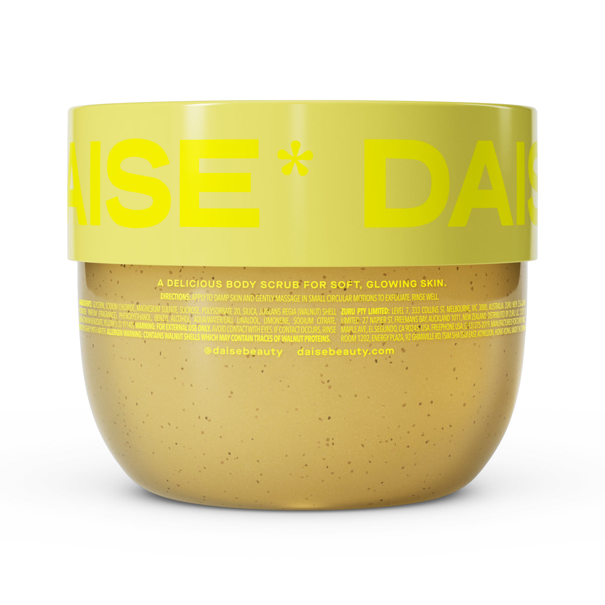 DAISE Exfoliating Body Scrub in Pineapple Glow, 18 oz/510 g