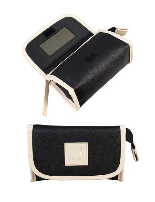 Tender Love + Carry Mirror Purse, Black & Oat