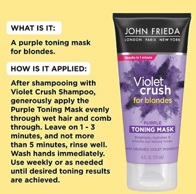 John Frieda Violet Crush Purple Toning Mask 177ml