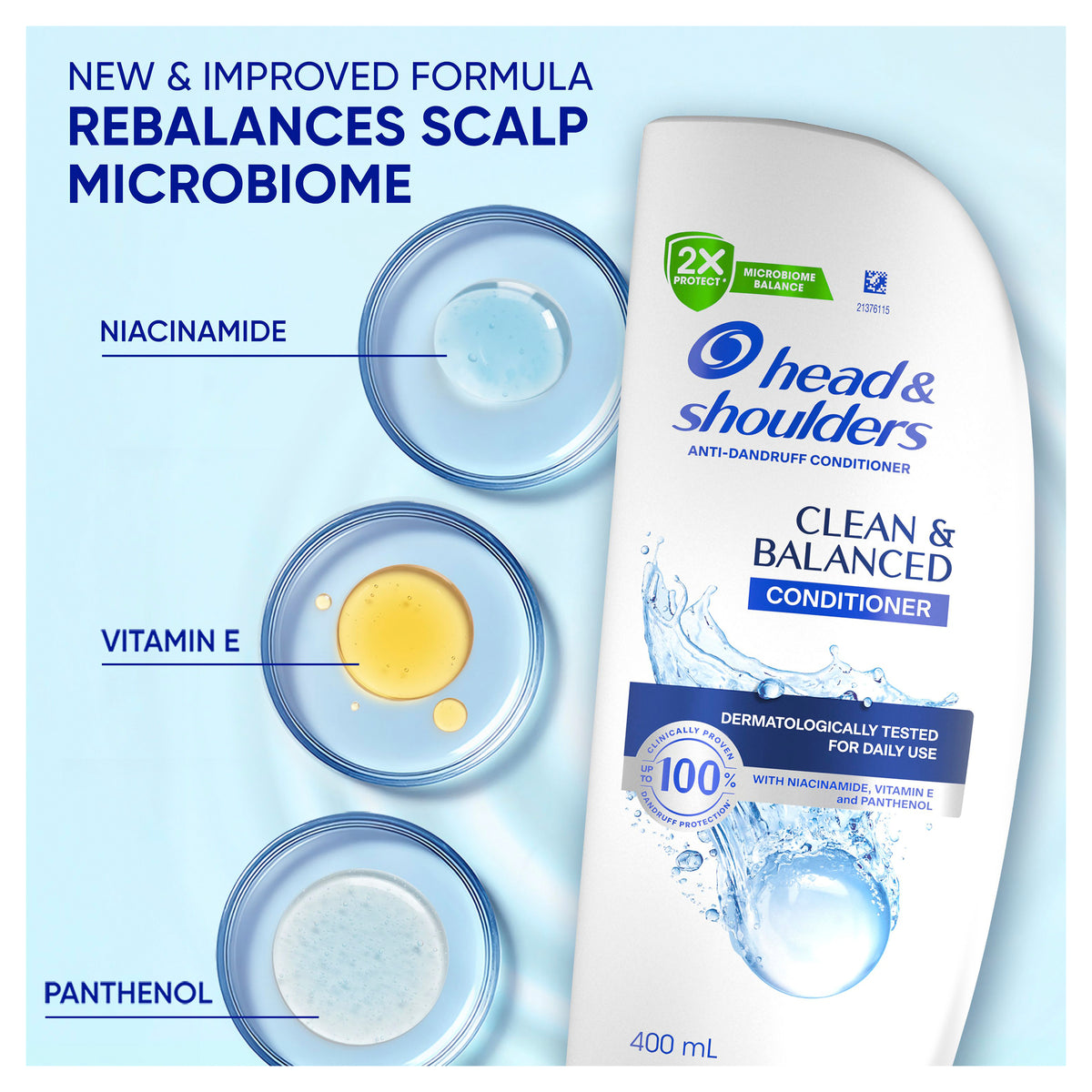 Head & Shoulders Clean & Balanced Conditioner 400ml