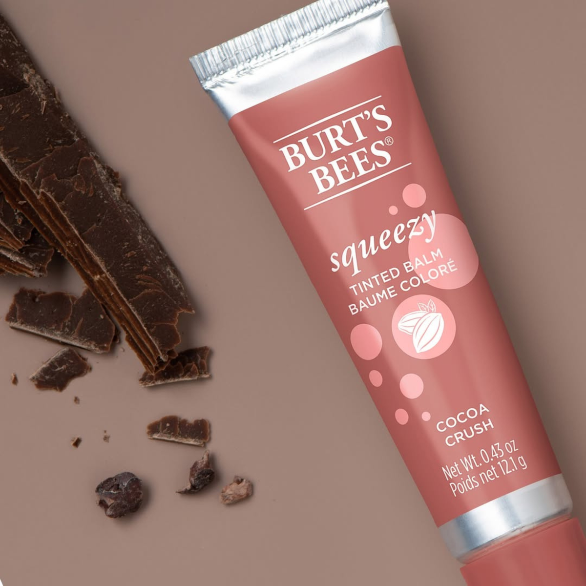 Burt's Lip Balm Squeezy Tinted Cocoa Crush