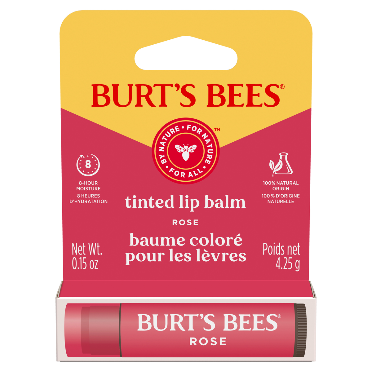 Burt's Bees Tinted Lip Balm Rose