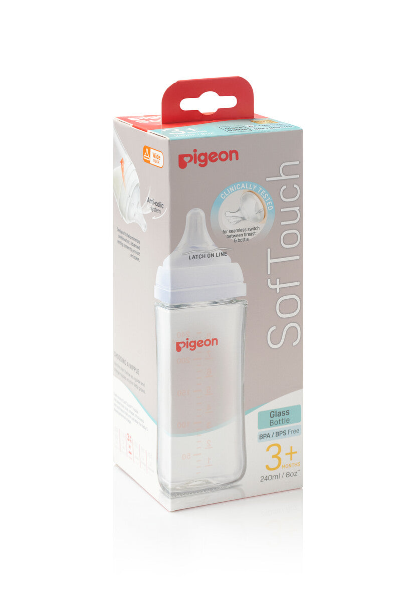 Pigeon SofTouch Bottle Glass 240ml