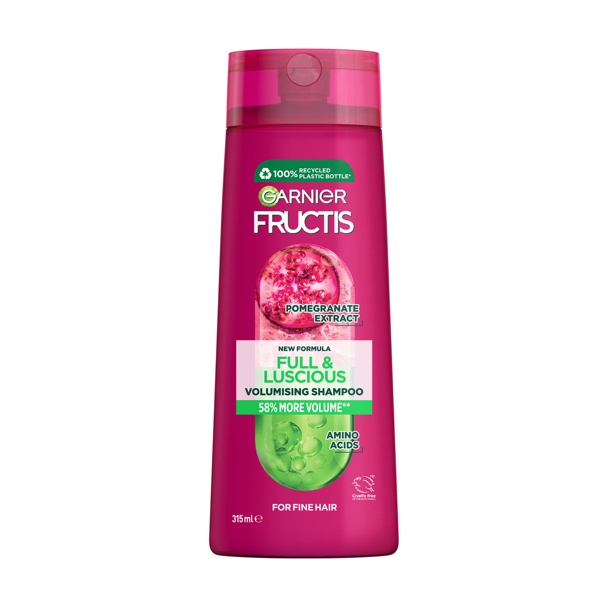 Garnier Fructis Full & Luscious Thicker Hair Shampoo 315ml