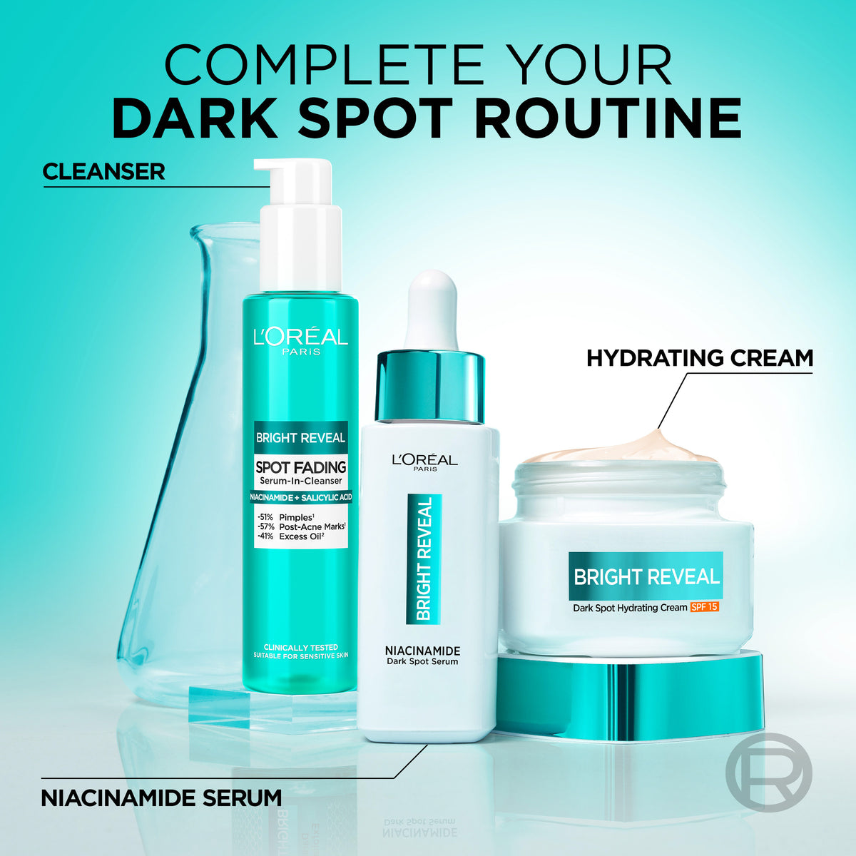 L'Oreal Bright Reveal Niacinamide Day Cream SPF15 30ml