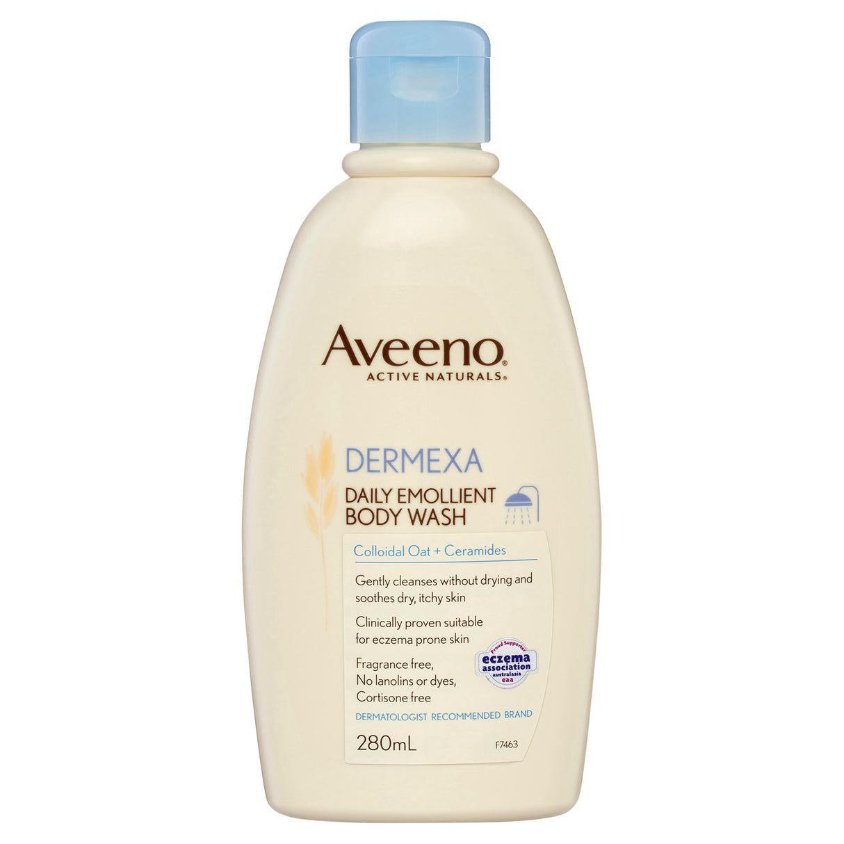 Aveeno Active Naturals Dermexa Fragrance-Free Daily Emollient Body Wash 280 mL