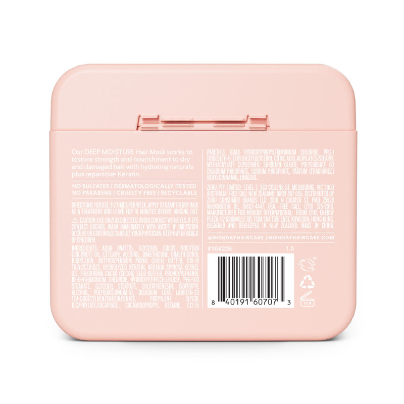 MONDAY Haircare DEEP MOISTURE Hair Mask 250 mL