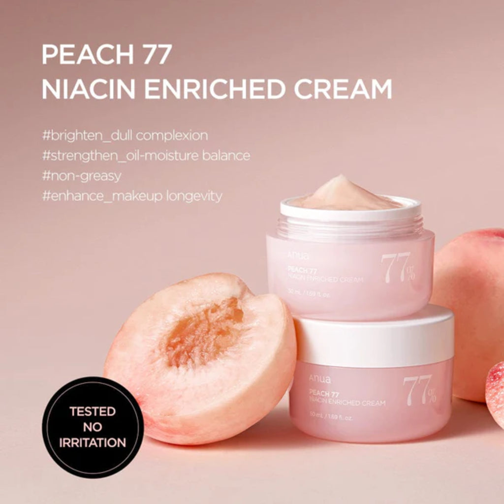 Anua Peach 77% Niacin Enriched Cream, 50 ml