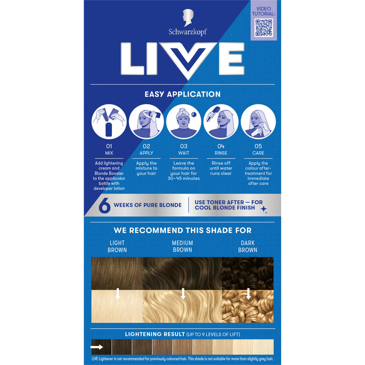 Schwarzkopf Live Colour Permanent I/Blch M/Blnd 00B