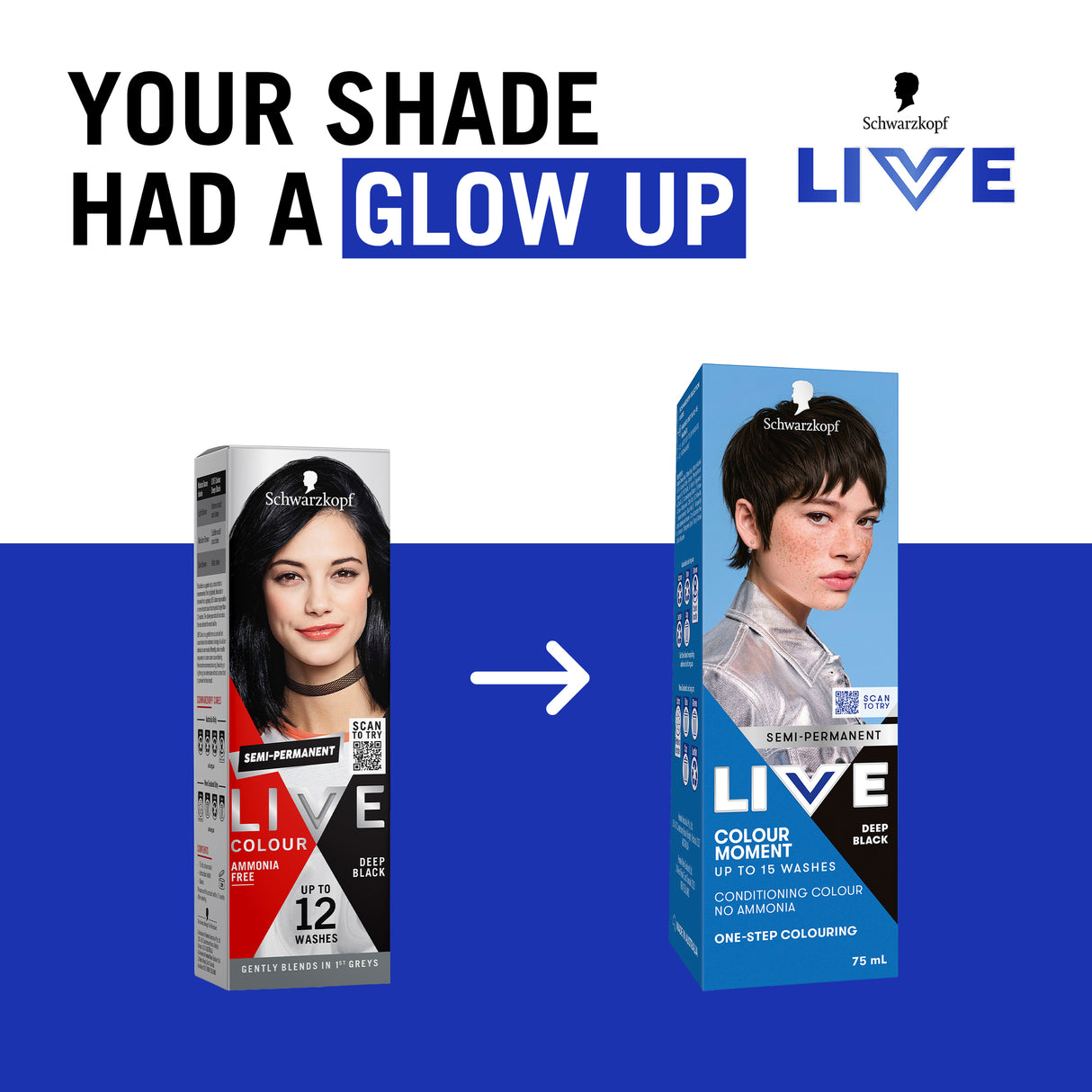 Schwarzkopf Live Colour Deep Black 75mL