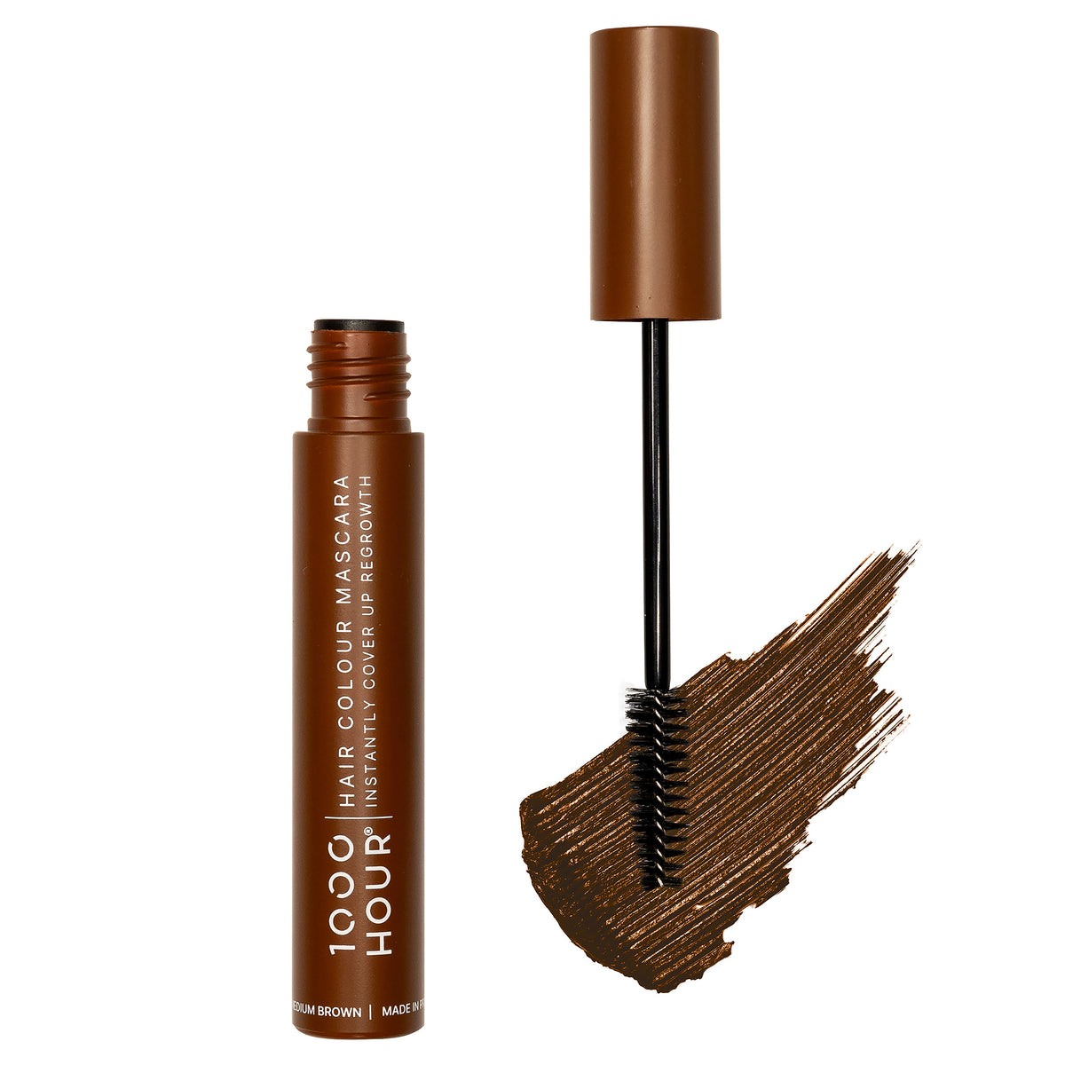1000HOUR Hair Colour Mascara Medium Brown 12g