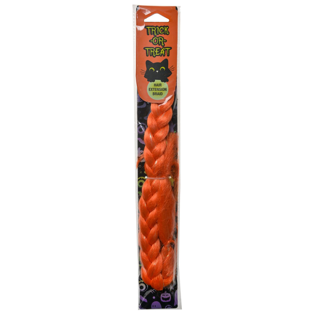 BYS Halloween Hair Ext Orange Tinsel