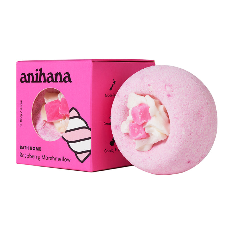 Anihana Bath Bomb Raspberry Marshmellow 180g