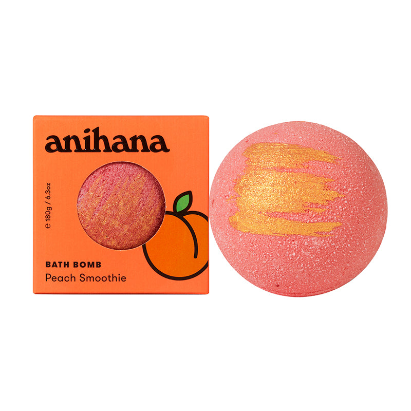 Anihana Bath Bomb Peach Smoothie 180g