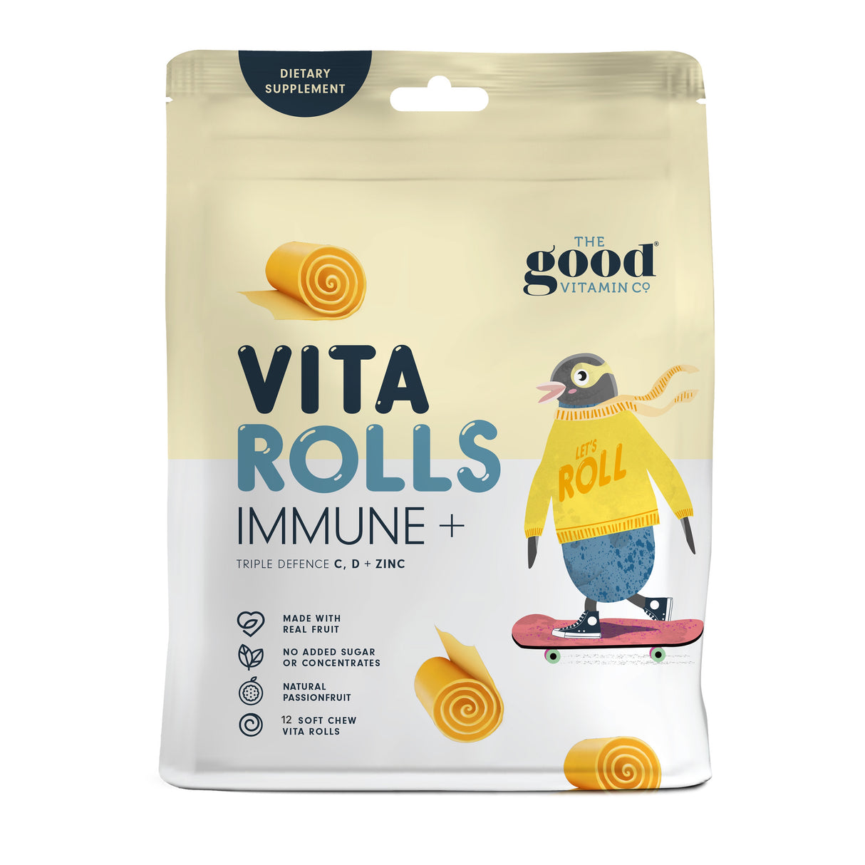 The Good Vitamin Company Vita Rolls Immune + 12s