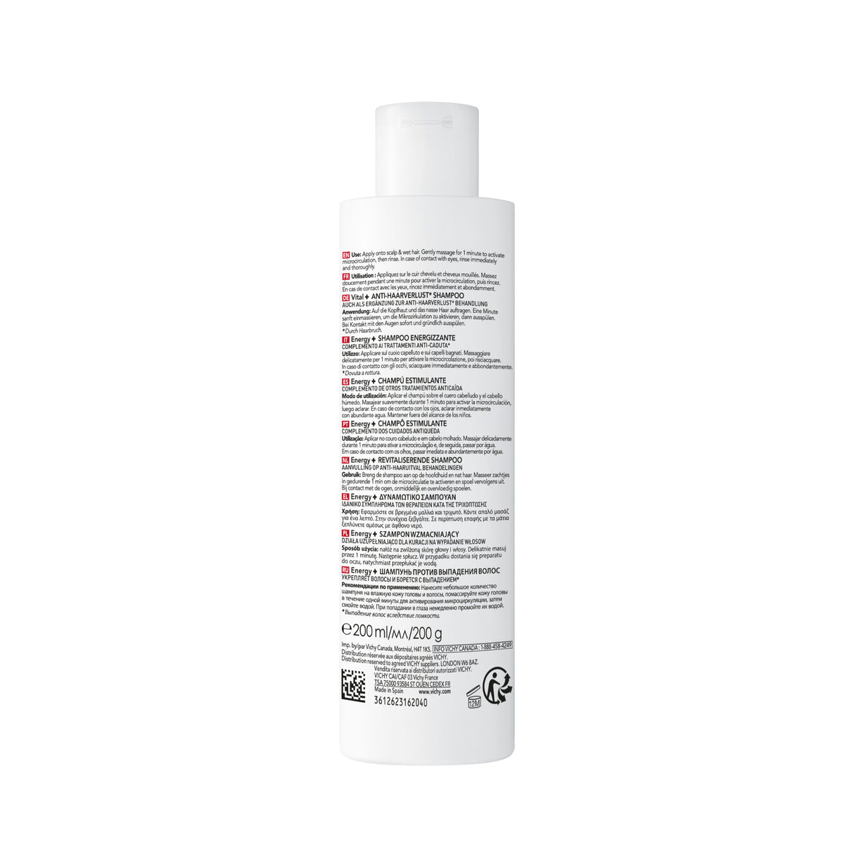 Vichy Dercos Energizing Shampoo 200ml