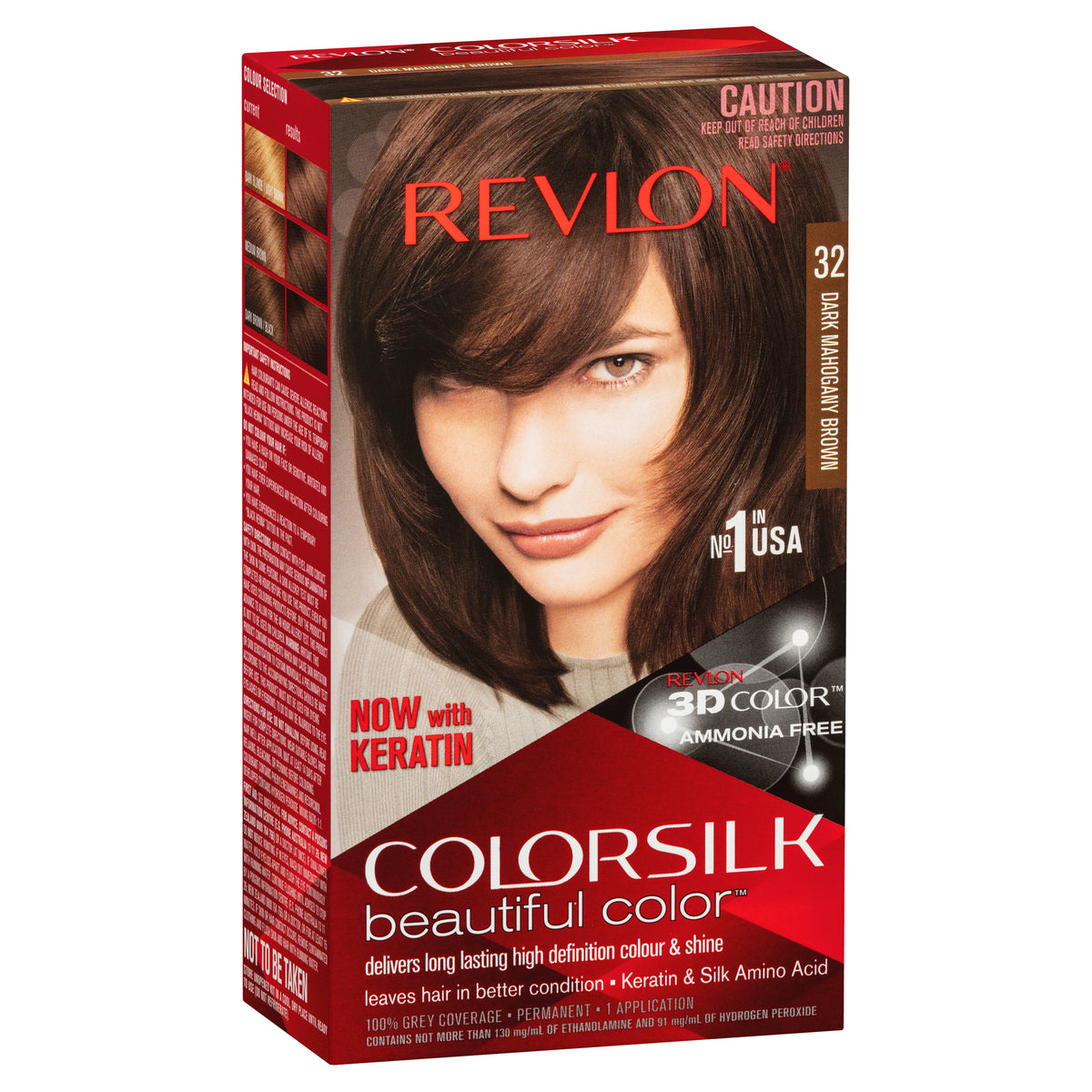 Revlon ColorSilk Beautiful Color 32 Dark Mahogany Brown