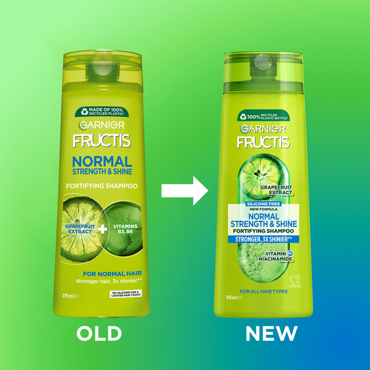 Garnier Fructis Normal Strength & Shine Normal Hair Shampoo 315ml