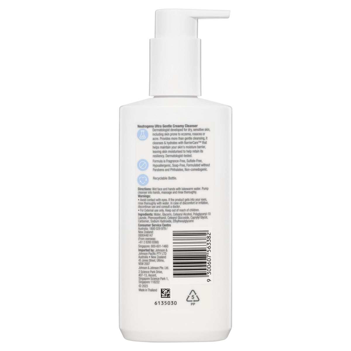 NEUTROGENA Ultra Gentle Cream Cleanser 200ml